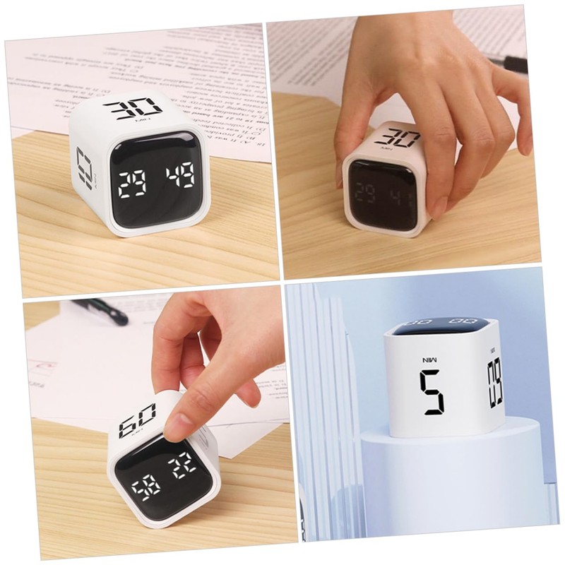 FUNOMOCYA Cube Timer Digital Portable Electronic Timer for Cooking Study