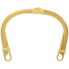 Yamashita Kogei 25709 Parts, Natural Width Approx. 4.3 inches (11 cm), Round Rattan, Earthenware Vine with Decoration, 9.0 inches (9 cm)