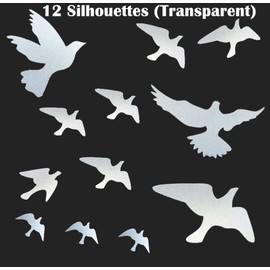Black Glass Door Window Sticker for Birds