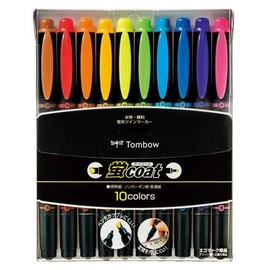 Tombow Fluorescent Marker Firefly COAT 10C WA-TC 10C Set of 3