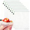 Rayakt 8-Pack Reusable Mesh Produce Bags - 30x35cm Eco-Friendly See-Through