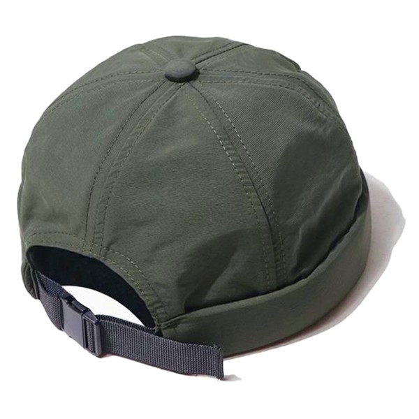 XYIYI Armeegrün Herren Schnell Trocknen Docker Kappe Atmungsaktiv Randlose Kappe