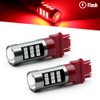 Syneticusa 3157 Red LED Stop Brake Flash Strobe Rear Alert