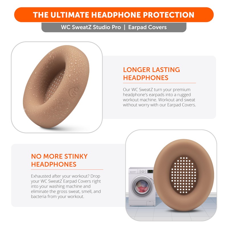 WC SweatZ Studio Pro - Protective Earpad Covers for Beats