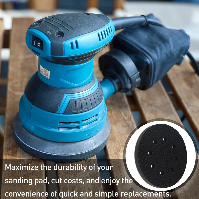 UPWOOD 5-Inch 8-Hole Soft Sponge Cushion Interface Pads, 4 Pads