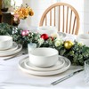 LIANYU 18-Piece Dinnerware Sets for 6, Stoneware Dinner Plates and