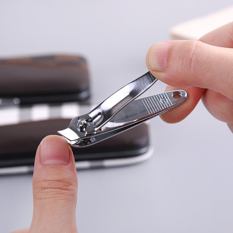 Zittop 2pcs Finger Toe Nail Art Side Slant Edge Clipper