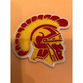 USC Southern Cal Trojans Embroidered Iron On Patch Old Stock 2.5” X 2.5 A1 GRADE