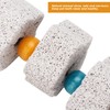 Tnfeeon Bird Beak Sanding Mineral Stone Colourful Bird Block Toy
