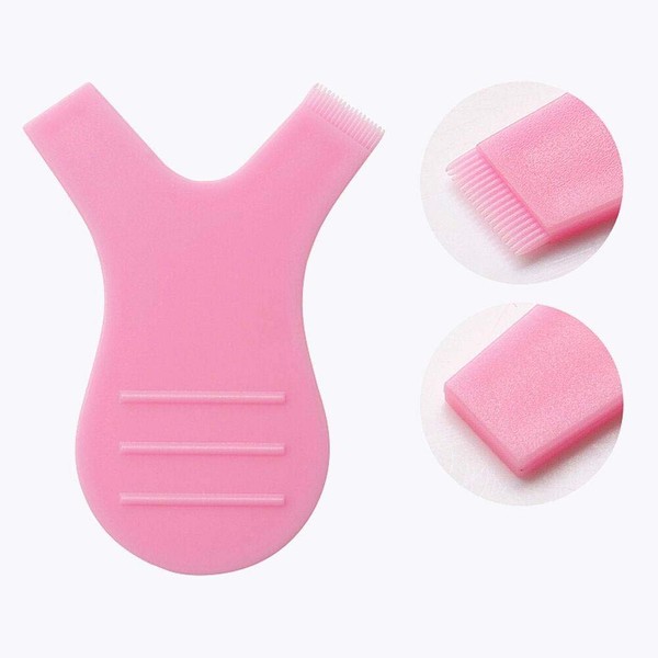 10 Pcs Libeauty Blush Pink Y Brush Comb Lash Lift Tool 10 Pcs Reusable Y Comb Lash Lift & Brow Lamination Tool for Effective Eyelash Perming and Brow lamination (Blush Pink) (Blush Pink)