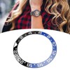 38mm Diameter Black Blue Watch Bezel Insert Base Ring White