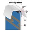 Smartline Solid Blue 10-Foot-by-15-Foot Oval Liner | Overlap Style |