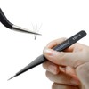 NAGARAKU Tweezers for eyelash extensions straight and curved Individual Mega