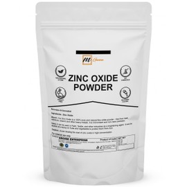mGanna 100% Natural Zinc Oxide Powder Non-Nano and Uncoated for Cosmetic formulations 0.5 lbs / 227 GMS