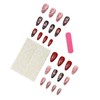 24 Pcs Valentine's Day Press on Nails Medium Almond Fake