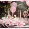 MotiMind 12 Pcs Pink Bow Clear PVC Gift Bag with