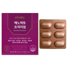 휴온스 메노락토 프리미엄 450mg x 12캡슐 1개 / 써클 Huons Menolacto Premium 450mg x 12 Capsules 1 Pack / Circle
