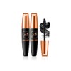 Emboadlie Mascara, Emboadlie Waterproof Silk Fibre Thick Lengthening Mascara, Shedoes Mascara Waterproof, Lasting Waterproof Big Lash Mascara, Volumizing & Lengthening Formula, No.8829-10ml (2Pcs)