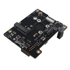 ZDE ZP582 PoE HAT PCIe to M.2 Key-M NVMe SSD Adapter Board Power Over Ethernet with Onboard Cooling Fan for Raspberry Pi 5 Support M.2 NVMe SSD 2230/2242 802.3af/at Network Standard