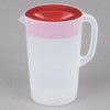 Rubbermaid Pitcher Classic 1 Gallon Clear Base, Red Lid