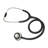 Medical Stethoscope Dual Head Clear Transmission Soft Ear Plugs Stainless