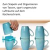 FEADBYT Coffee Cup Organiser, 6 Pieces Cup Organiser, Stackable Cup