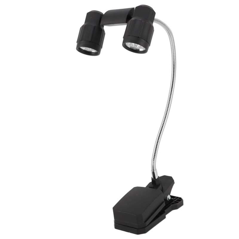 Clip On Light LED Double Headed 360 Degree Adjustable Rotatable