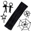 60 Pieces Black Pipe Cleaners,Craft Pipe Cleaners,Pipe Cleaners Chenille Stem,Pipe Cleaners Bulk,Art Pipe Cleaners for Creative Home Decoration Supplies Arts and Crafts Project