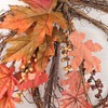 Factory Direct Craft Grapevine Pumpkin Hanger with Sugar Maple and