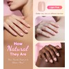 Morily Light Pink Press on Nails Short, Square Shaped Gloosy