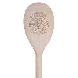 30cm 'Everything Tastes Better On A Board' Wooden Cooking Spoon (SO00025649)