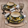 Pfaltzgraff Painted Lemons 12 Piece Dinnerware Set, Service for 4