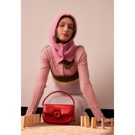 LAFESTIN Split Leather Small Crossbody Bags For Women With Adjustable Strap And Handle Versatile Womens Purses And Handbags, Red, Small