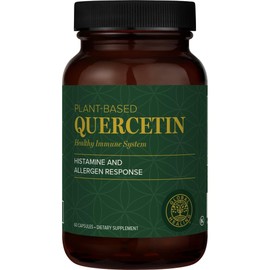 Global Healing Center Global Healing Quercetin 250mg Supplement to Support Immune System Function, Respiratory Health & Body's Response to Occasional Allergies -Quercetin Supplements Without Bromelain & Zinc-60 Capsules