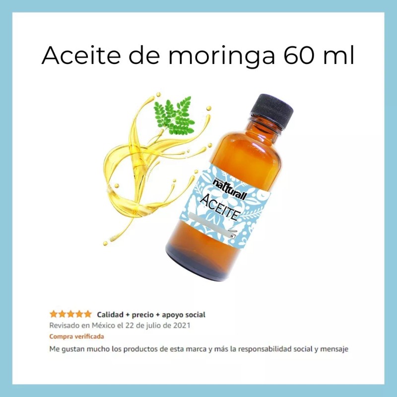 Natturall Aceite Rosa Mosqueta Y Aceite De Moringa Antiarrugas Natural