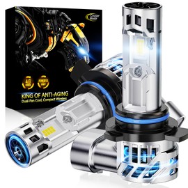 9012 Bulb, Dual Cooling Fan 13X Brightness 6500K Fog Light
