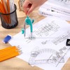 EBOOT Student Geometry Math Set, Drawing Compass and 6 Inch