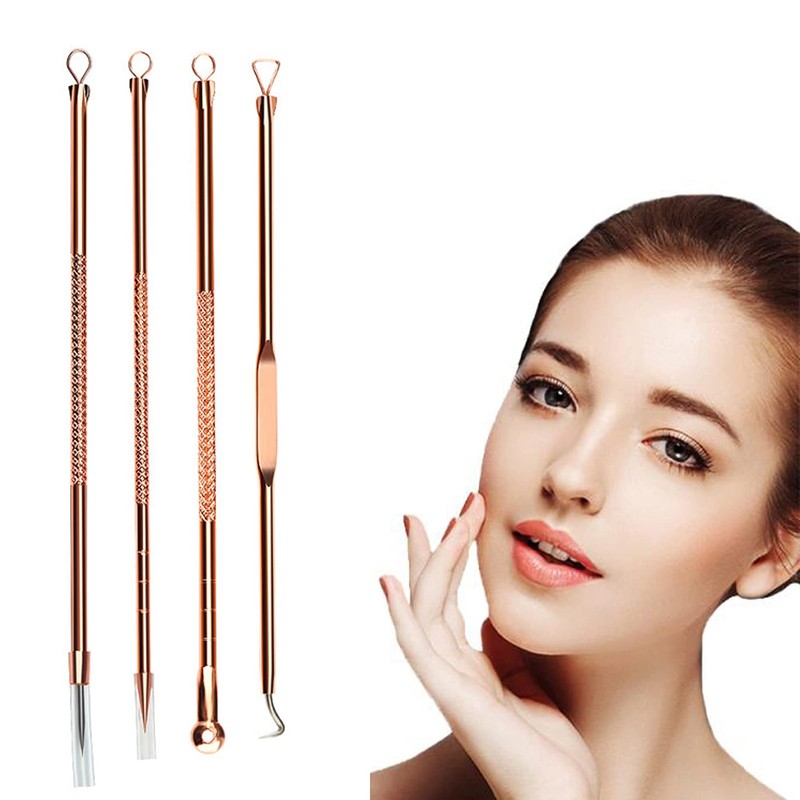 Blackhead Remover Tool Kit,4 Pieces Comedone Extractor Tool Blemish Whitehead