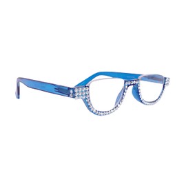 NY FIFTH AVENUE The Half Moon, Reading Glasses For Women Adorned W Genuine European Crystal +1.25 +1.50 +1.75 +2.00 +2.25 +2.50 +2.75 +3.00 +3.50 +4.00 (2.75)