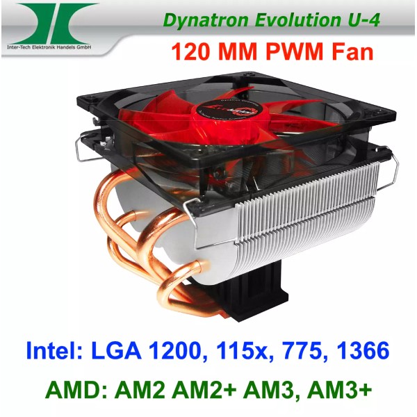 Dynatron 120MM Fan Copper Heat Pipes for Socket LGA775 115x