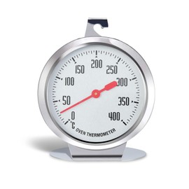 Thermometer for Electric Oven, Oven Thermometer for Gas Oven, Oven Thermometer for Inside Oven Pizza Oven Thermometer Stainless Steel Large Dial Oven Thermometer for Kitchen