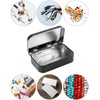 QWORK® Pack of 20 rectangular metal tins with lid, 95