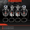 A-Premium Set of 4, Front Upper & Lower Ball Joints