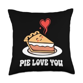 Pie Love You Cute Thanksgiving Dessert Throw Pillow
