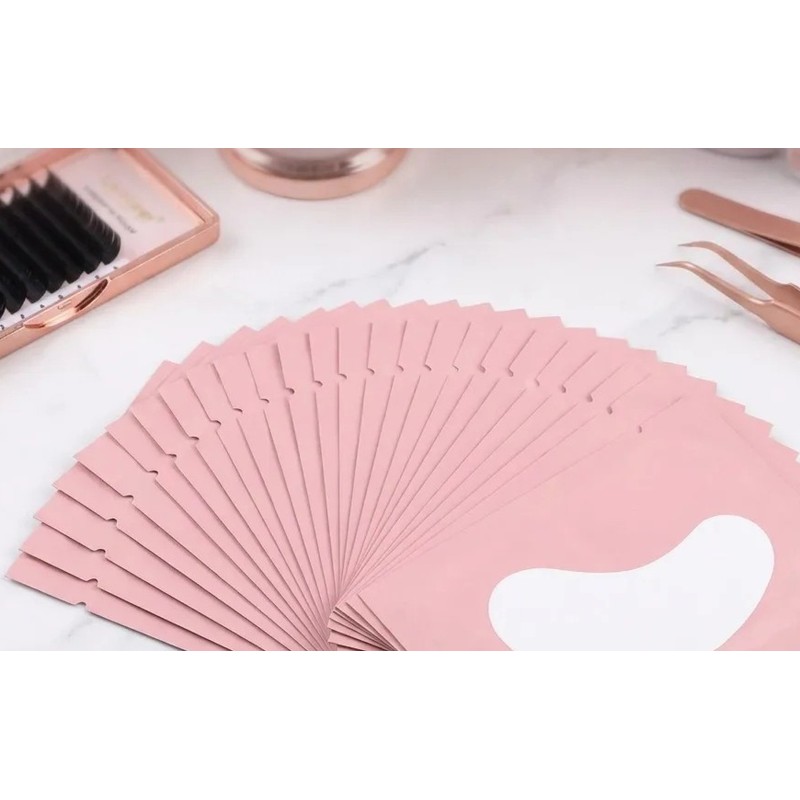 50 Pares Parches Empaque Hidrogel Para Ojos Pestañas Mink
