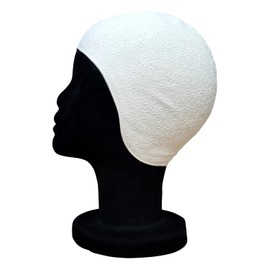 Blue Reef Moulded Rubber Embossed 3D Design Original Vintage Style Ladies Classic Retro Swimming Hat Swim Cap One Size Small Adults (White Daisy)