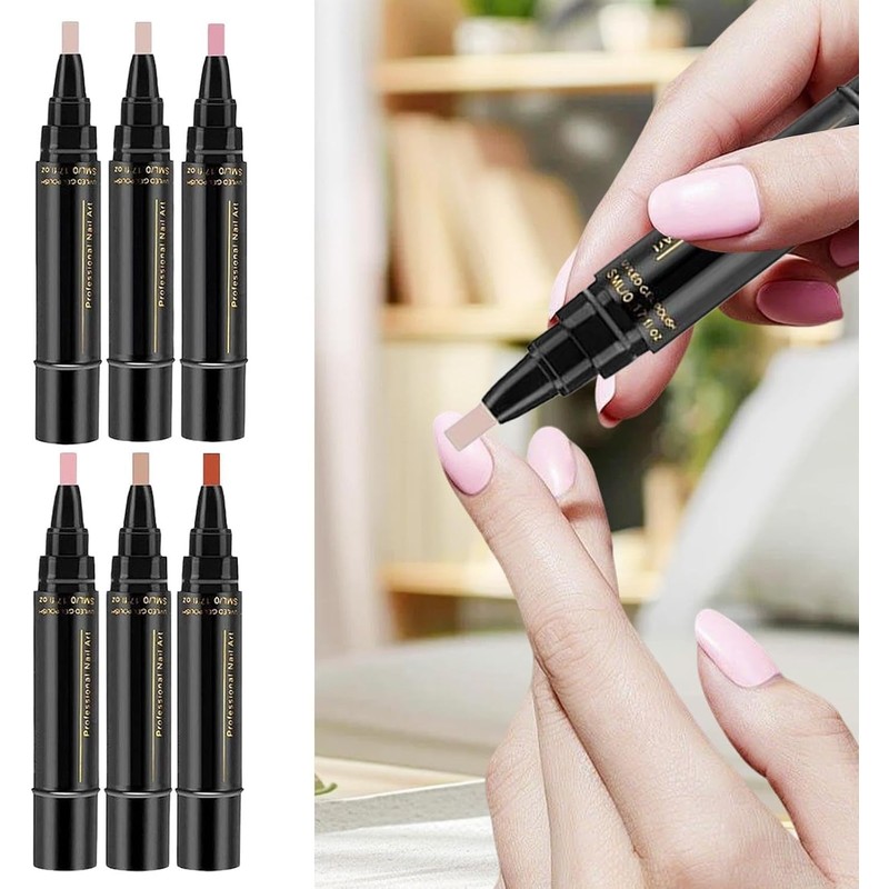6 Piezas Esmalte De Uñas Secado Rapido Rotuladores Sin LámparaDurabilidad
