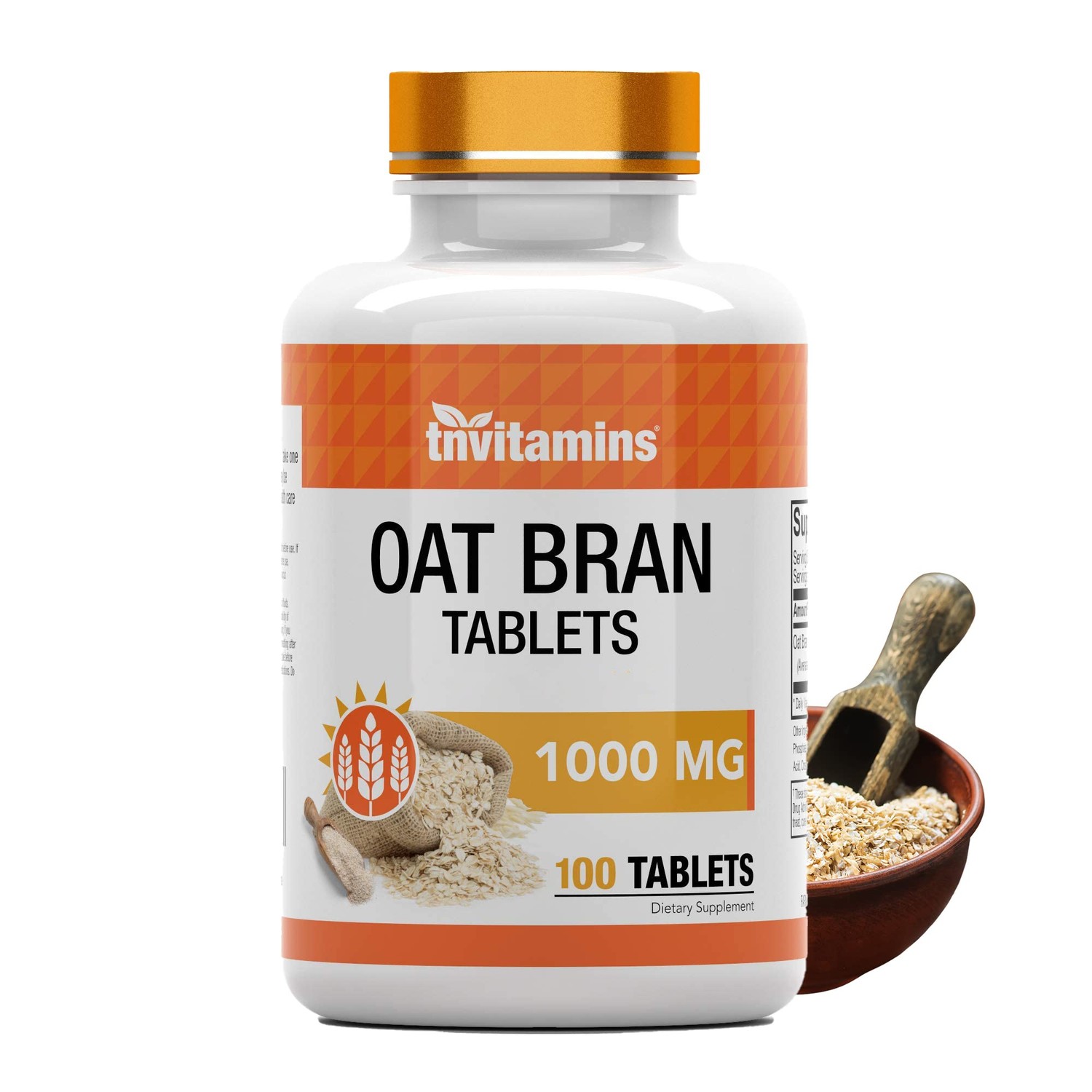 Oat Bran Tablets 100 Tablets x 1,000 MG per Tablet Oat Fiber