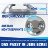 Airline Rail Lashing Point Lashing Plate for Easy Fitting, Round