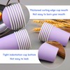 Iuuidu 3 oz Paper Cups, 100 Pack Purple Bathroom Paper